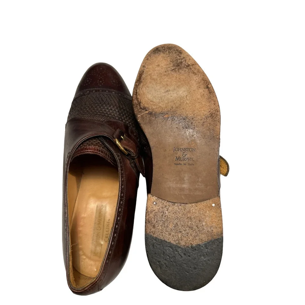 Johnston & Murphy - Cellini woven leather oxford unique style
